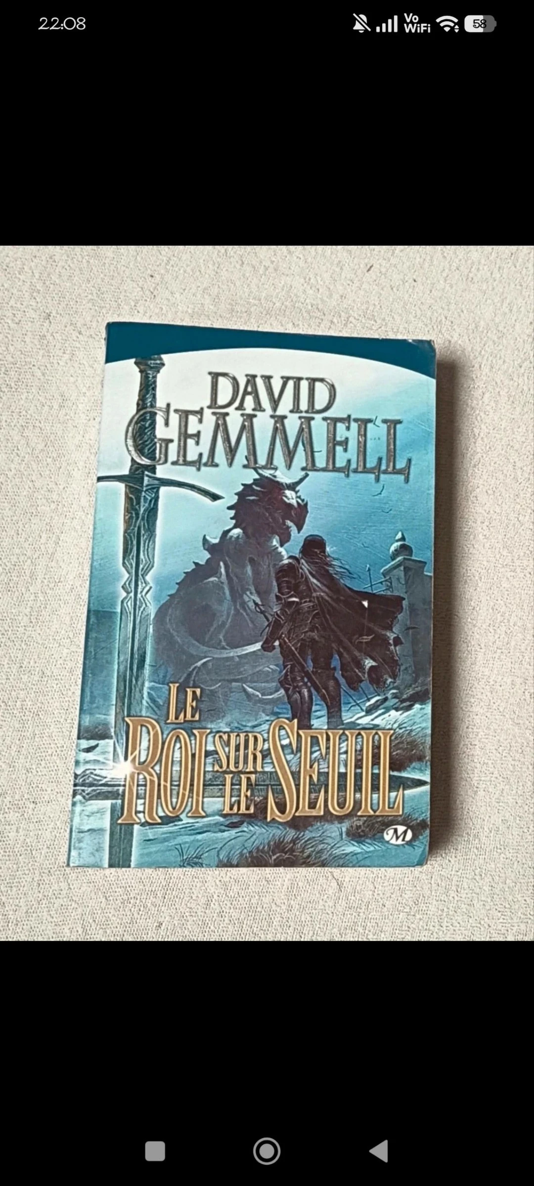 Book The King on the Threshold – David Gemmell (Fantasy) – photo 2